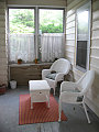 Right side of enclosed porch